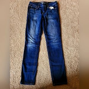 American Eagle Jegging Jeans Womens 10 Dark Blue Wash Super Stretch Skinny